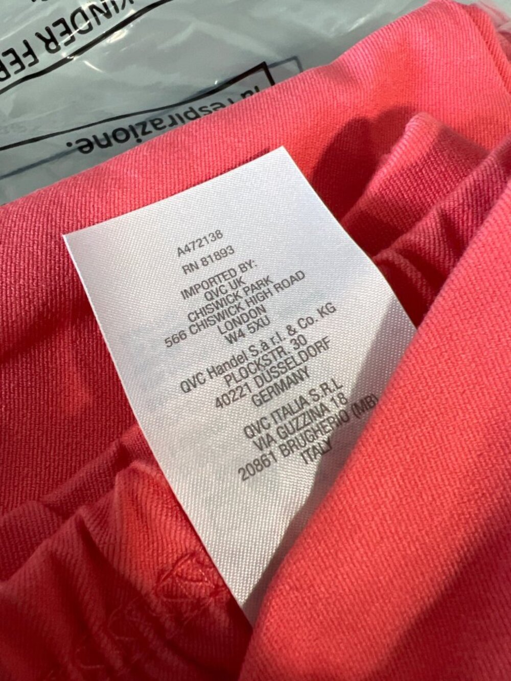 Isaac Mizrahi Live Pants Size Plus 32 Tall 24/7 Stretch Crop Coral Cotton NEW - Picture 5 of 7